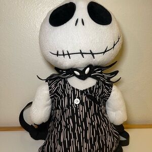 Nightmare Before Christmas Jack Skeleton Halloween Backpack Plush 14”